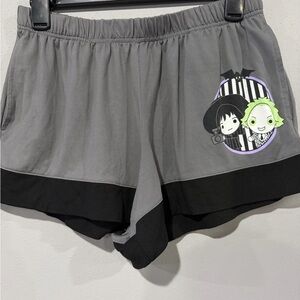Beetlejuice & Lydia Chibi Sleepwear Shorts - Size S (4-6)
